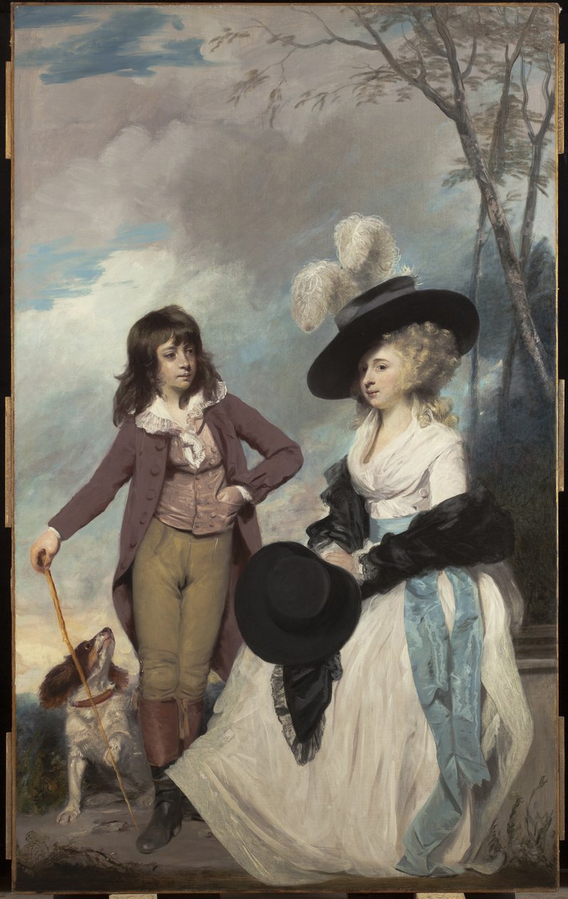 マリアマローギデオンと彼女の兄弟、ウィリアム、1786-87年 作： ジョシュア・レイノルズ