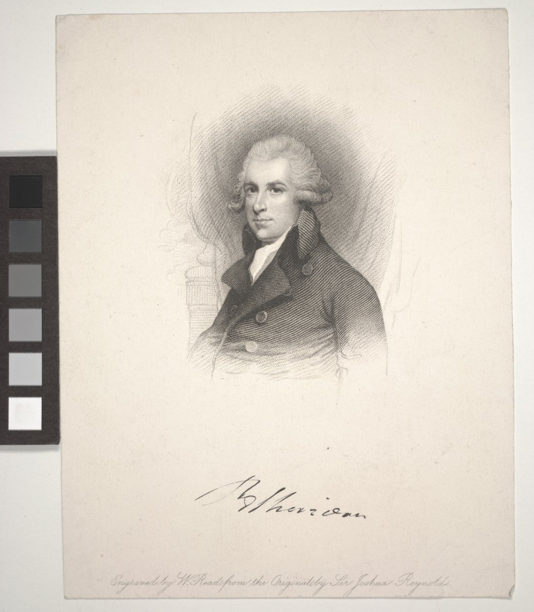 リチャード・ブリンズリー・シェリダン、W。リード（1824-1837）によって刻まれた 作： ジョシュア（後）レイノルズ