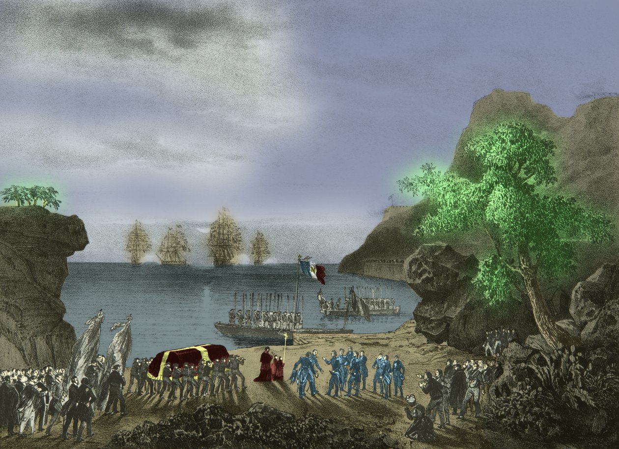 ナポレオンの棺、セントヘレナ出航 作： 