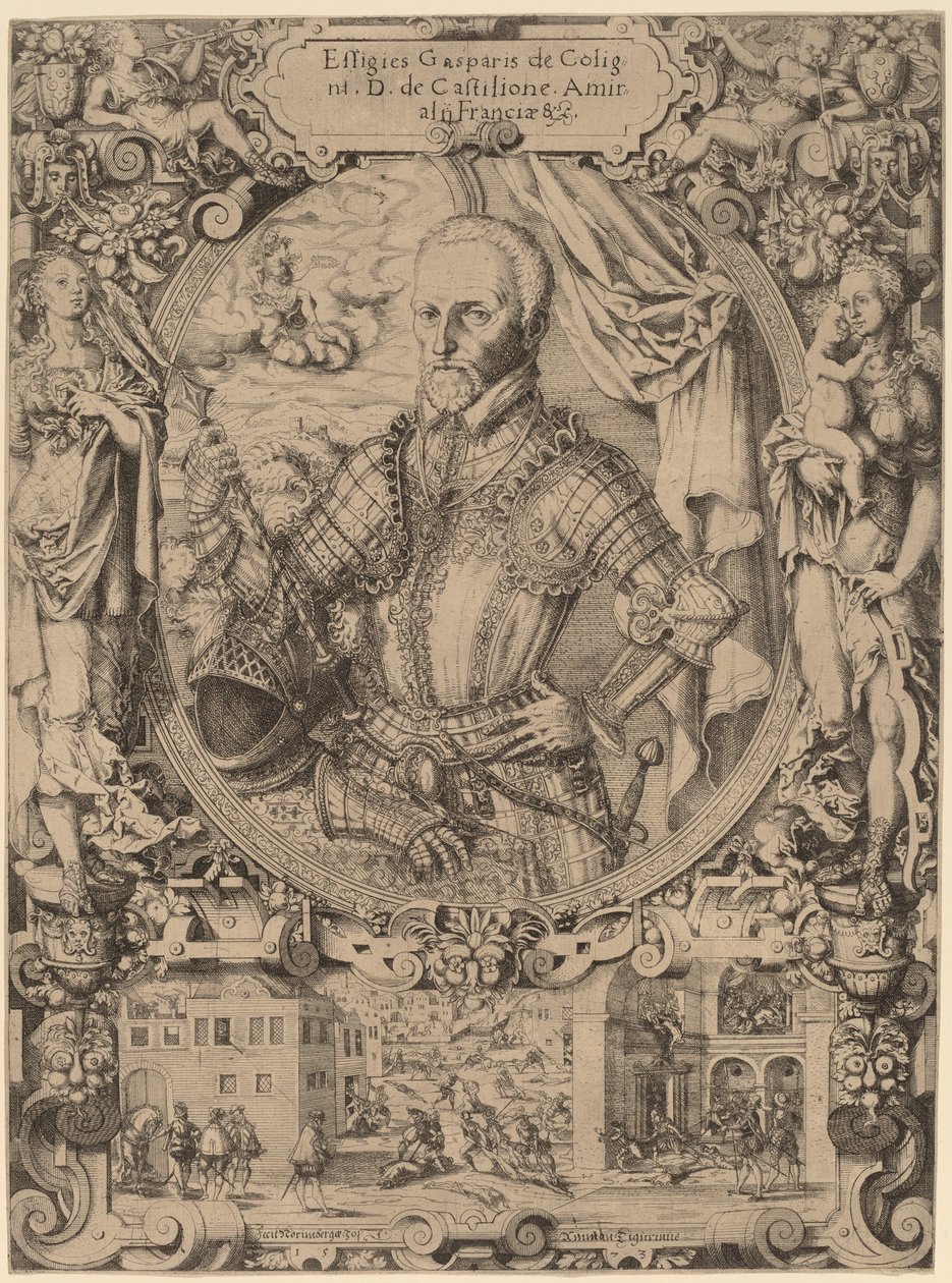 ガスパール・ド・コリニー、1573年。 作： ヨスト・アンモン