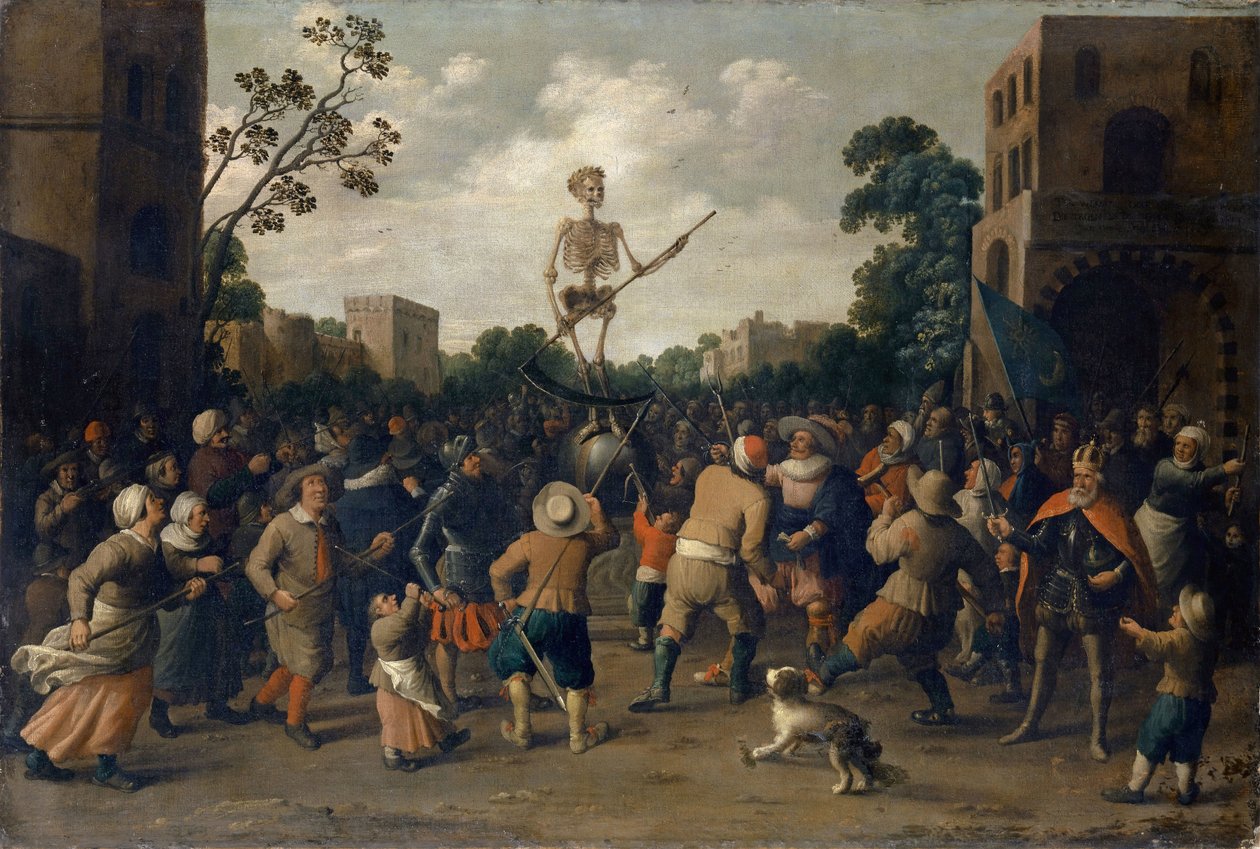 死との戦い、1625年。 作： Jost Cornelisz Droochsloot