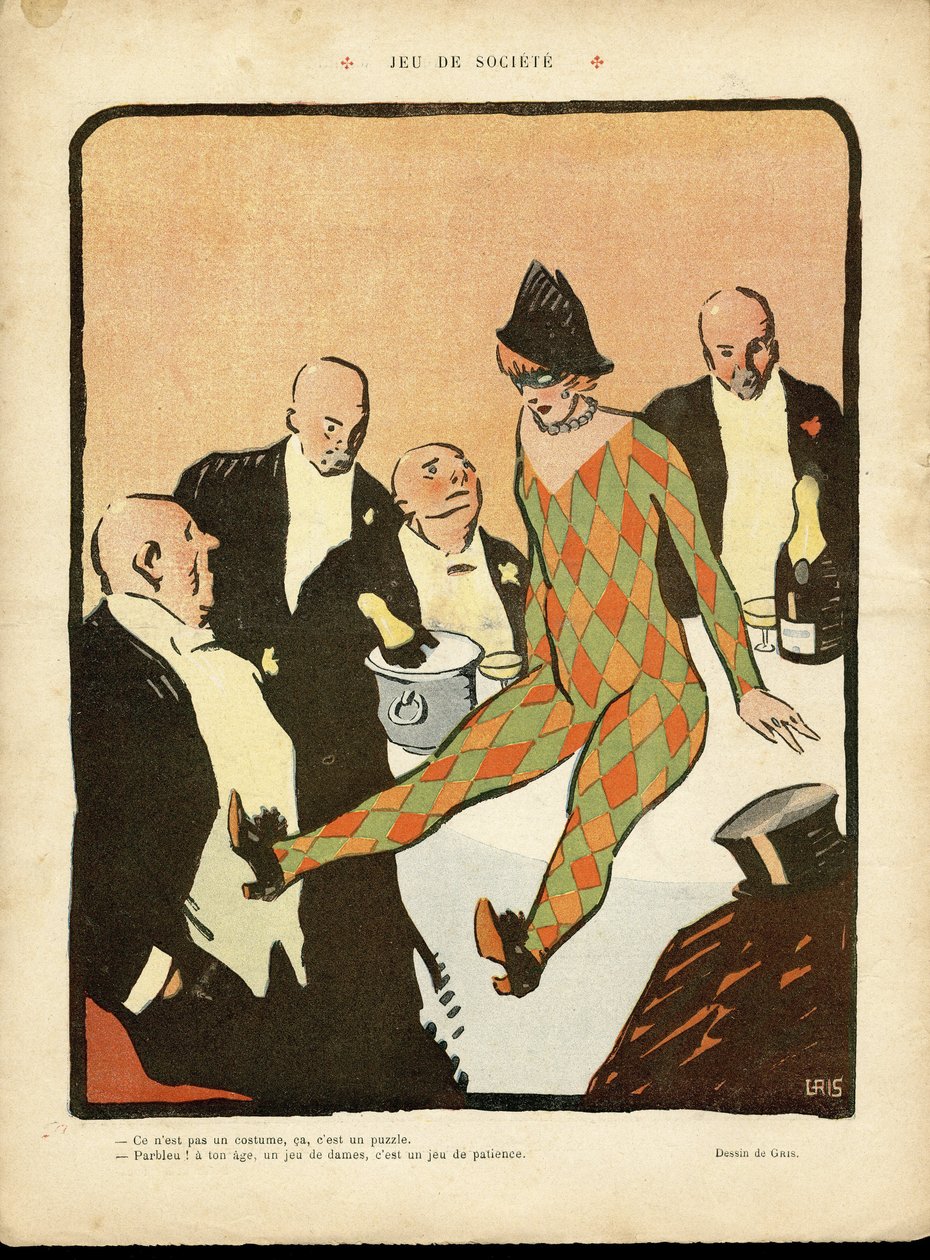 Le Lire』に掲載されたJ Gris（1887-1927）のイラスト 作： フアン・グリス
