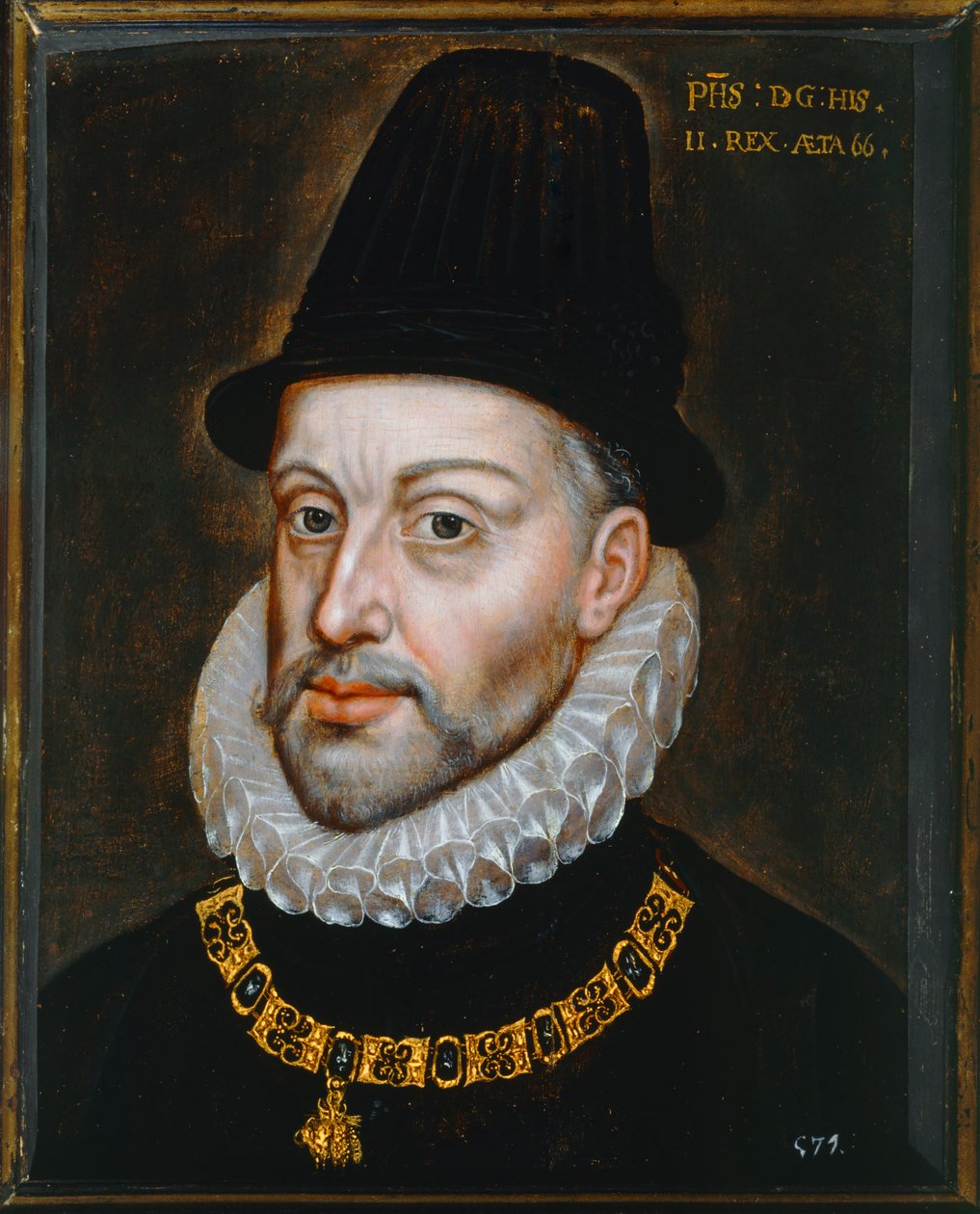 フィリッポ2世、スペイン王、66歳 作： フアン・パントハ・デ・ラ・クルス