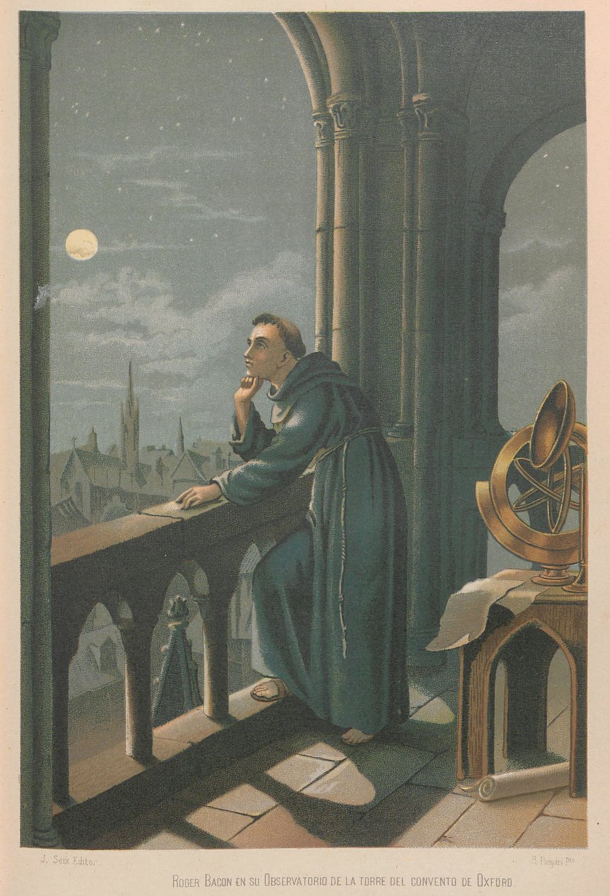 ロジャー・ベーコン。 出典: 科学とその人々、1879 年。