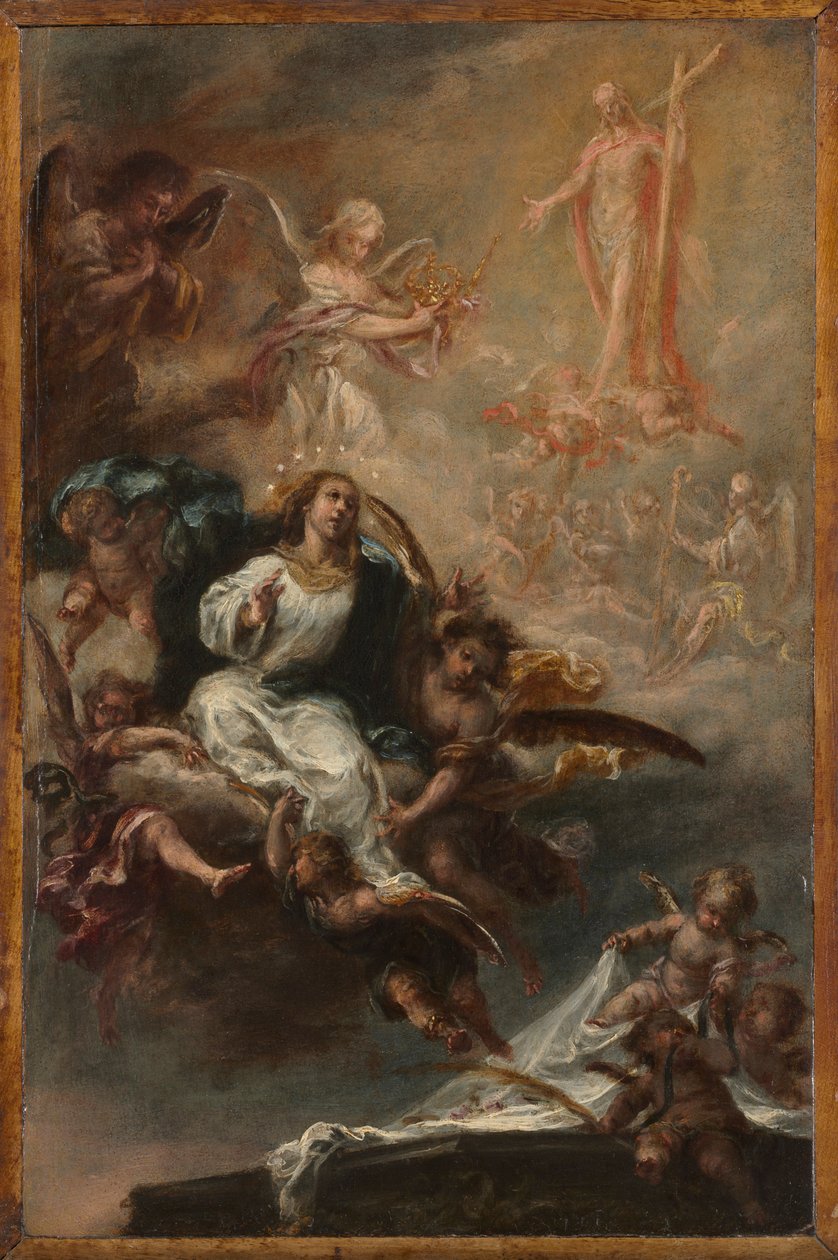 セビリアのサンオーガスティンの聖母被昇天の研究c。 1670-1672。 作： ファン・デ・バルデス・リアル