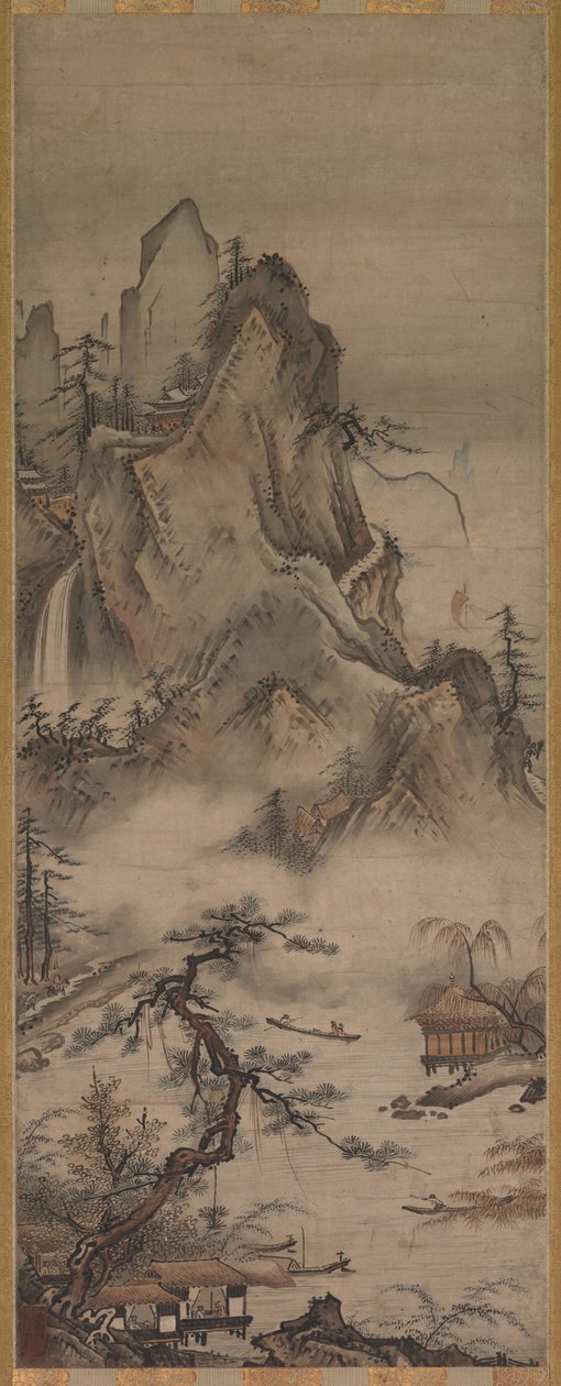 風景、16世紀。 作： ユダヤ人