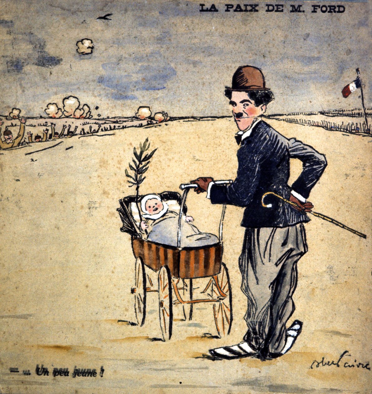 フォード氏の平和、1917 作： ジュール・アベル・ファイブル