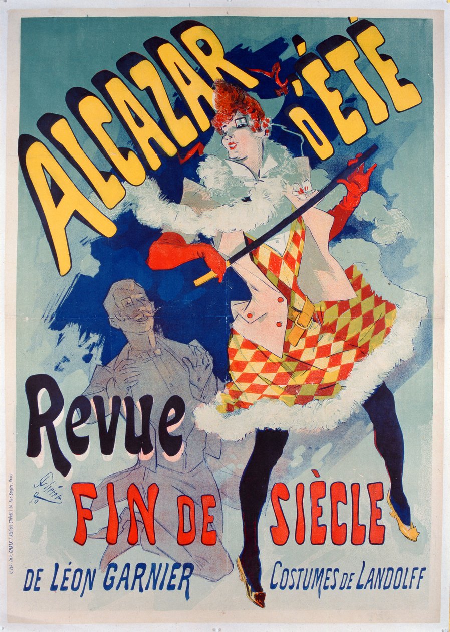 アラカザールデテポスター、1890 作： ジュール・チェレット