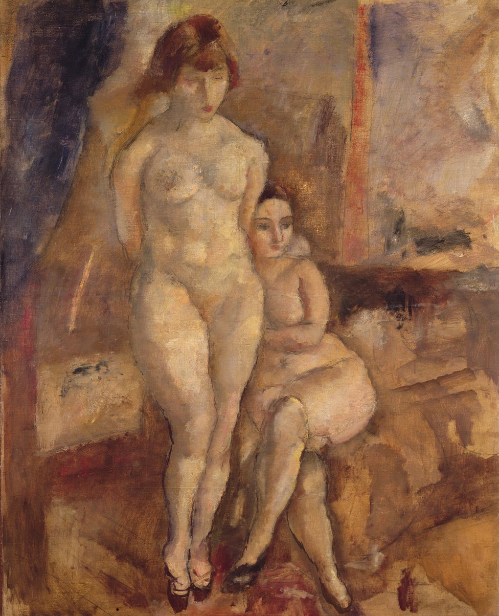 2つのモデル、c.1928 作： ジュール・パスシン