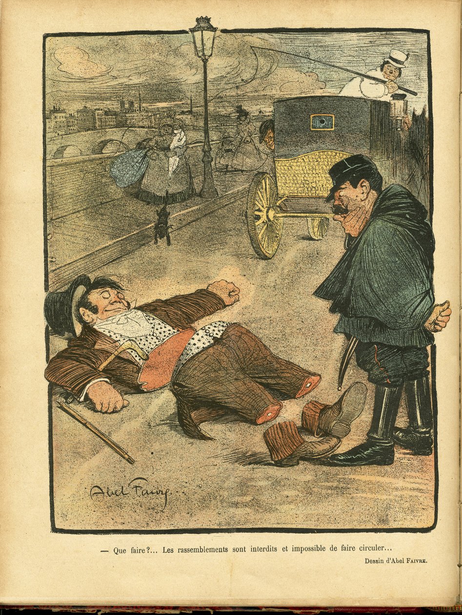 Le Rire』に掲載されたAbel Faivre（1867-1945）のイラスト 作： ジュール・アベル・ファイブル