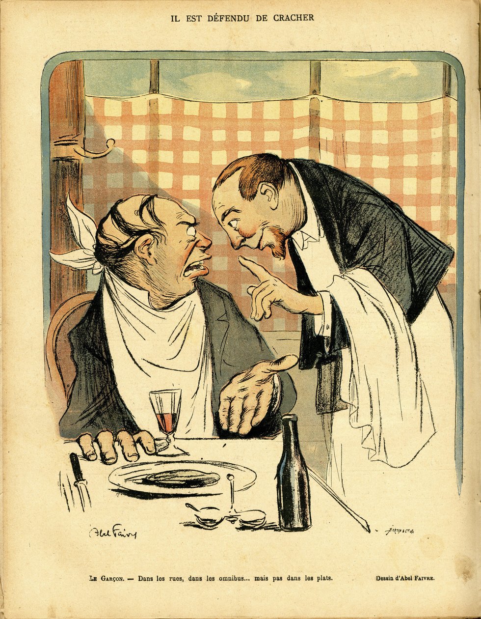 アベル・フェーヴル（1867-1945）のイラスト（『Le Rire』No.297 作： ジュール・アベル・ファイブル