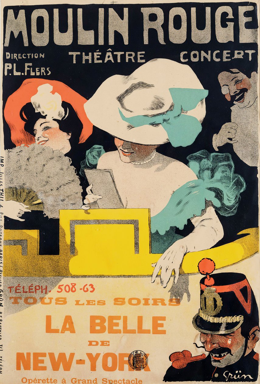 レッドミル。 ニューヨークの美しさ、c。 1895年。 作： ジュール・アレクサンドル・グリーン