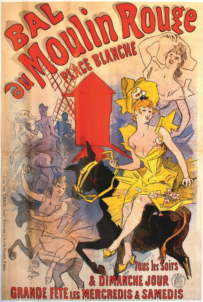 ムーラン ルージュ ボール、1889 年。 作： ジュール・チェレット