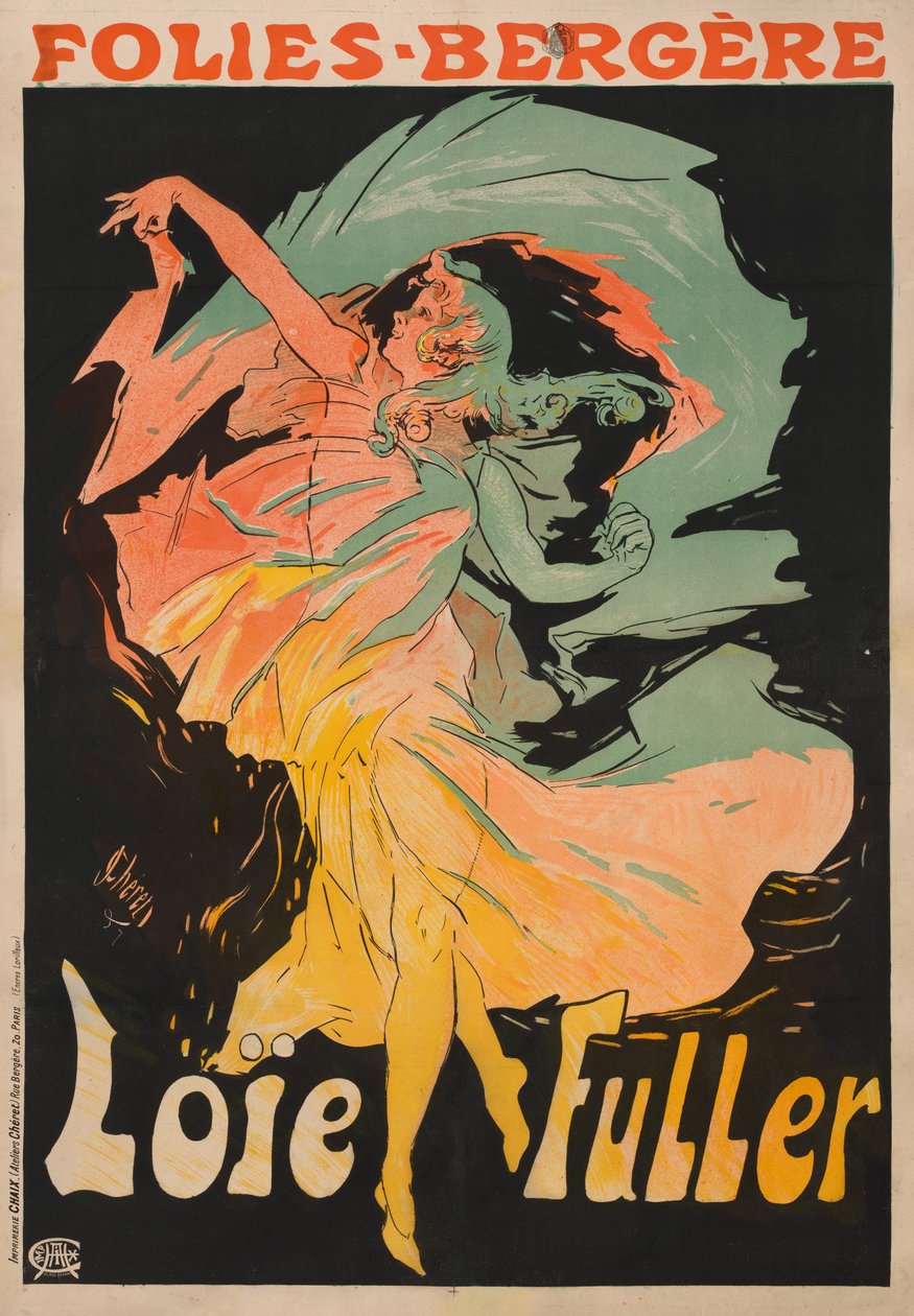 Loie Fuller 作： ジュール・チェレット