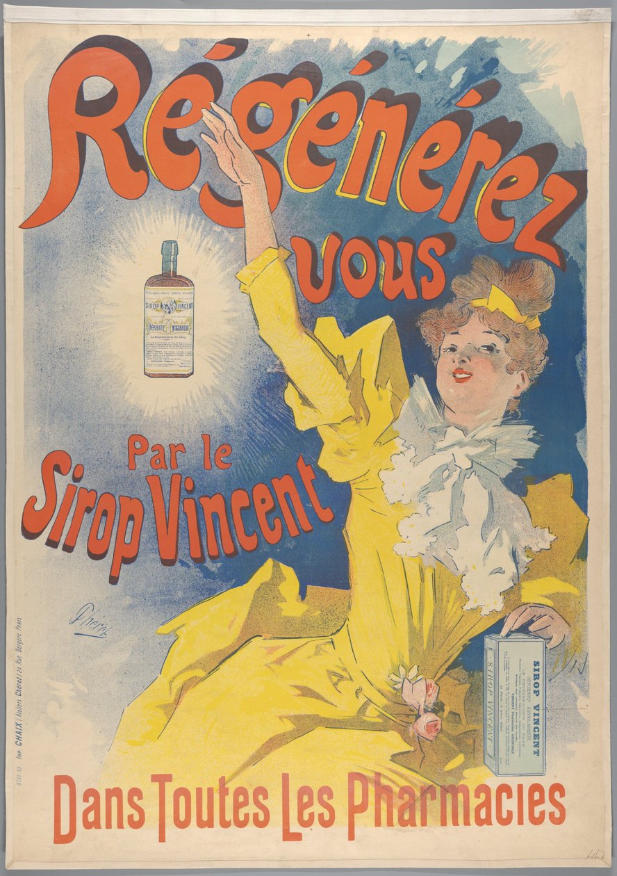 Sirop Vincent, 1893 作： ジュール・チェレット