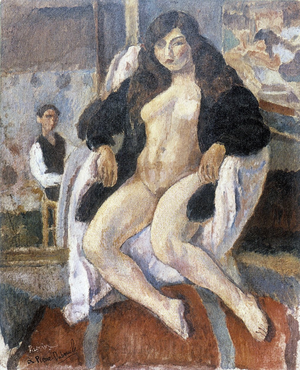 画家ピエール・デュブルイユと、アメリカ人画家ジュール・パスカン（1885-1930）が作ったモデルの肖像。 作： ジュール・パスシン