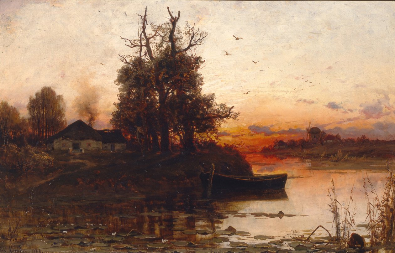 イブニングサイレンス、1894 作： Juli Julievich Klever