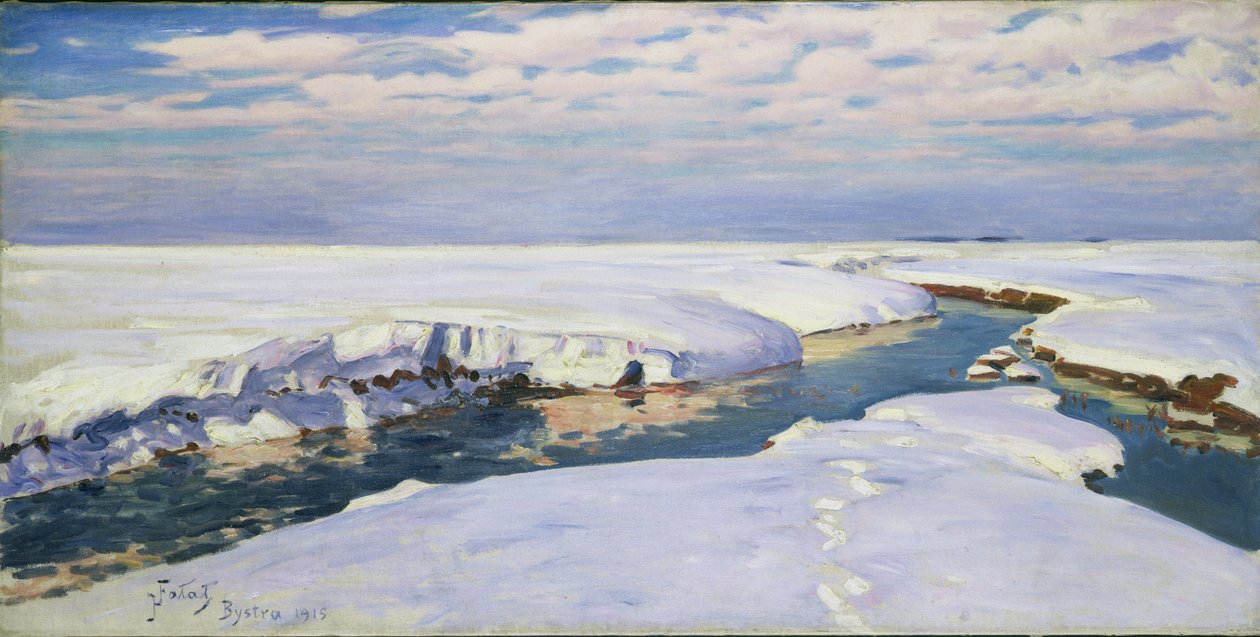 冬の風景、1915 作： ジュリアン・ファラット