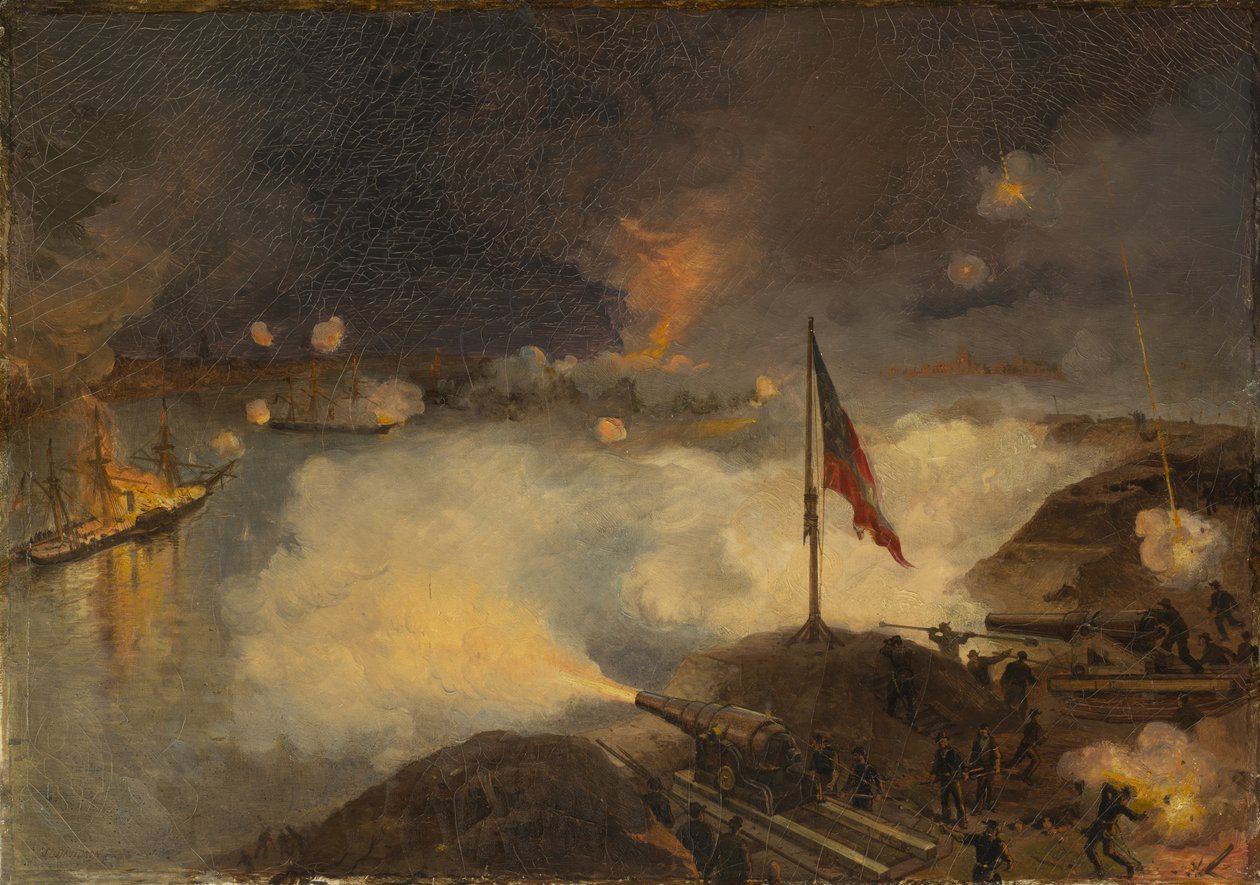 ポートハドソンの戦い、ラ。、1863、1886 作： ジュリアン・オリバー・デイビッドソン