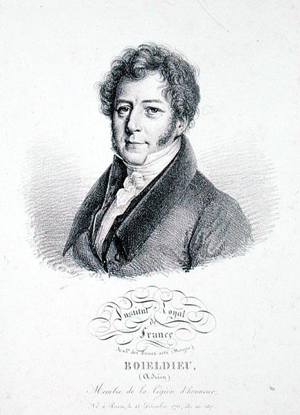 フランソワ・アドリアン・ボワリュー（1775-1834）1828年（リトグラフ 作： ジュリアン・レオポルド（後）ボイリー
