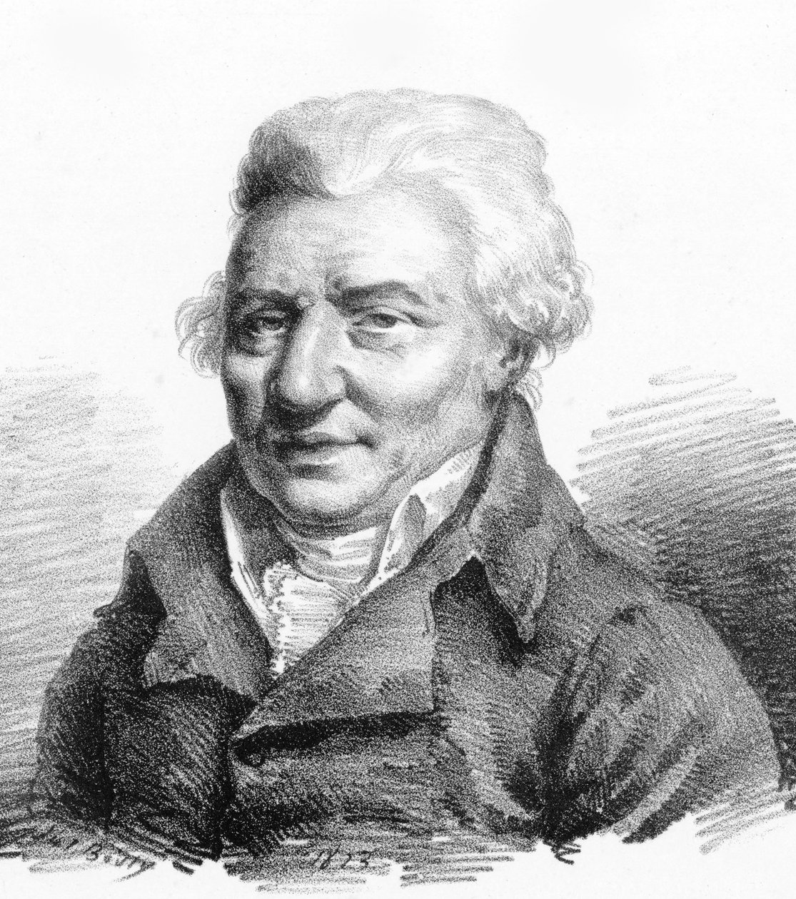 作曲家Pierre-Alexandre Monsigny（1729-1817）の肖像（1823年）。 作： ジュリアン・レオポルド・ボイリー