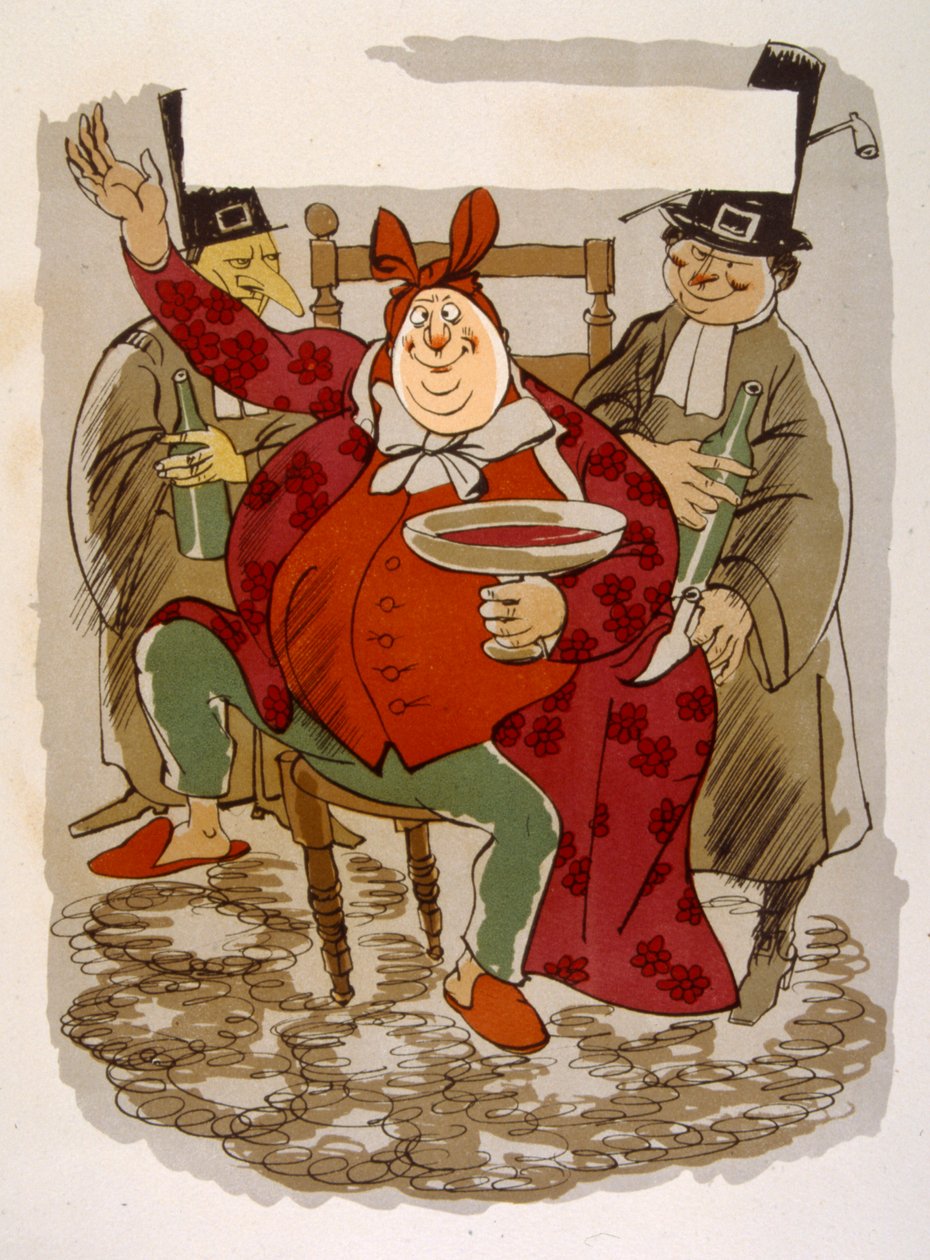 ユーモラスなワインのイラスト 1946.Illustration by Julien Pavil 作： ジュリアン・パヴィル