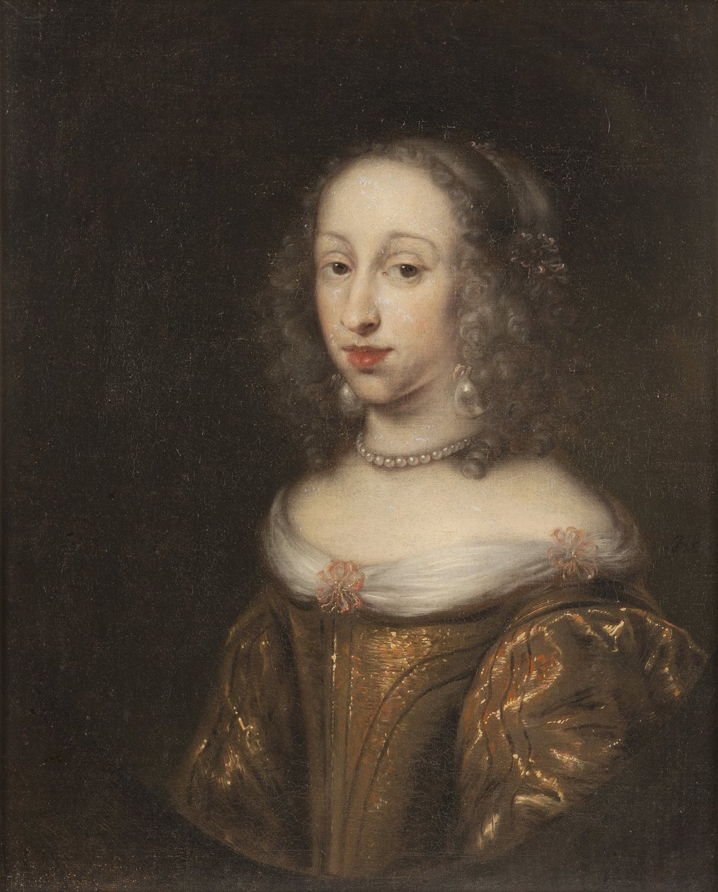 Princesse Anne Dorothee de Holstein Gottorp - Princess Anna Dorothea of Holstein-Gottorp (1640-1713)の肖像、Ovens, Juergen (1623-1678)作。油彩・キャンバスサイズ：69x57cmストックホルム国立博物館 作： ユルゲンオーブン