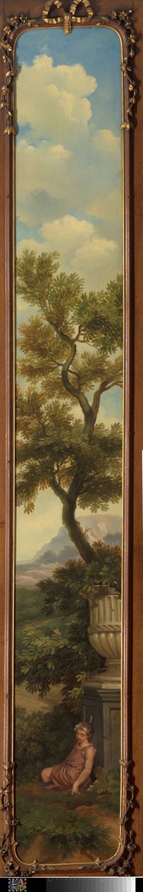 木の下で眠る少年のいるアルカディアンの風景 作： ジュリアーン・アンドリーセン