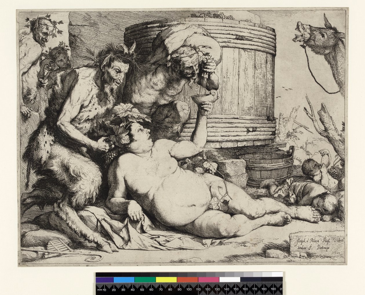 酔ったシレヌス。 1652年以前のワインバットでのシレヌス 作： フセペ・デ・リベラ