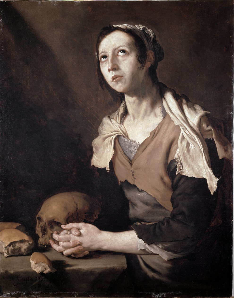 マリアネリ　油絵 エジプトのマリア-エジプト人のマリア（油彩・キャンバス