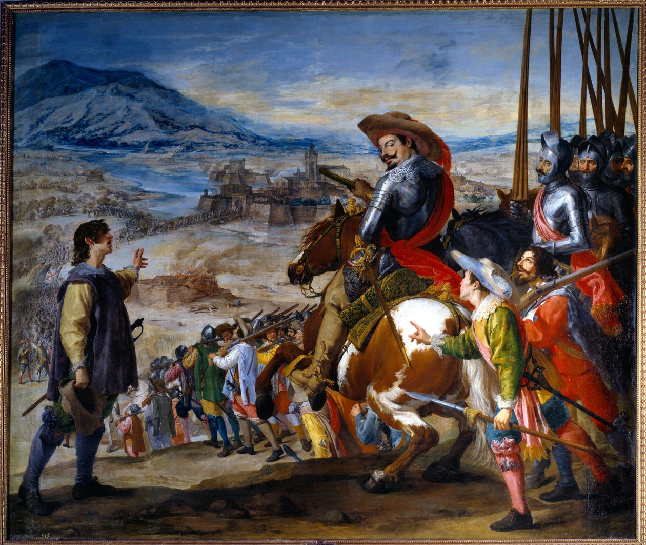三十年戦争（1618-1648年）。「1638年にザクセン・ワイマールのベルナールがブリサックを攻略したとき」 ジュセペ・レオナルド（1601-1656）の絵 作： ジュセペまたはホセ（c.1605 1656）レオナルド