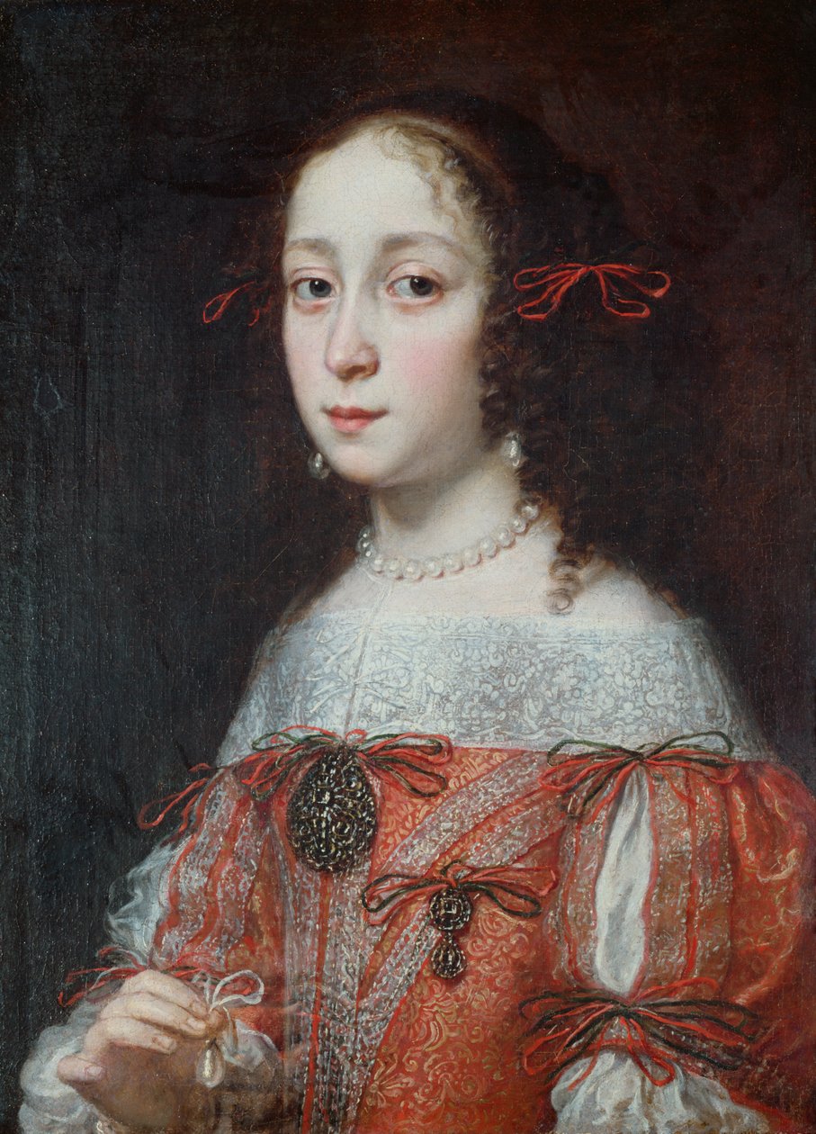 女性の肖像、1660年頃 作： ジャスタス・サスターマンズ