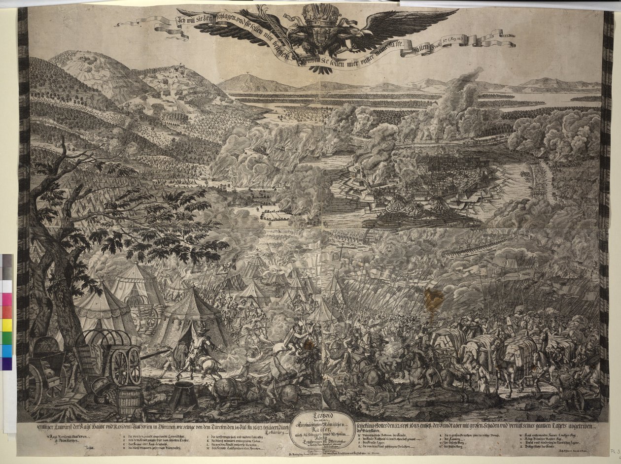 1683年ウィーン・トルコ包囲戦（プリント） 作： ジャスタス・ヴァン・デン・ナイポールト