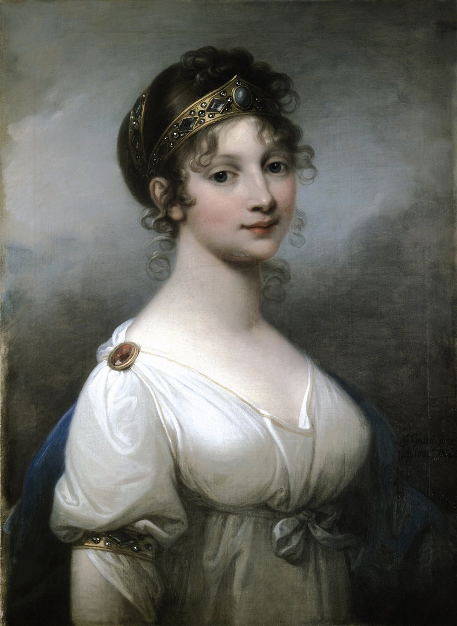 プロイセンのルイーズ女王の肖像 1776-1810, 1802 作： ヨーゼフ・グラッシ