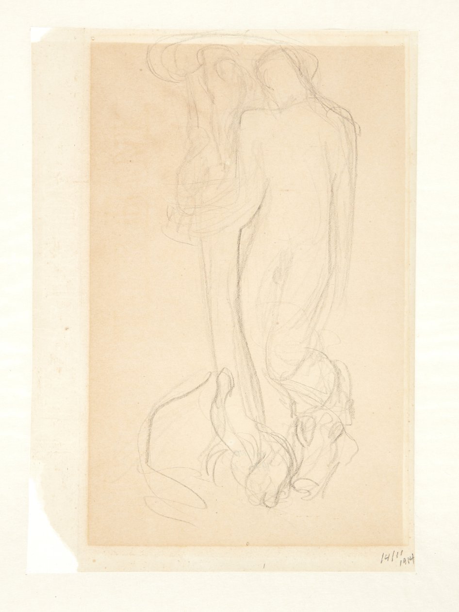 「我らの主はイヴに命を吹き込む」の下書き 作： カイ・ニールセン