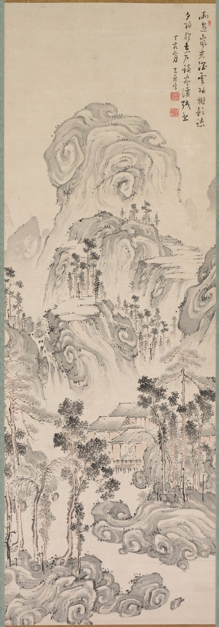 風景、1767年。 作： かんてんじゅ