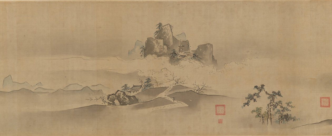 中国の風景。犀川・湘江八景 17～18世紀 作： 狩野要卜常信
