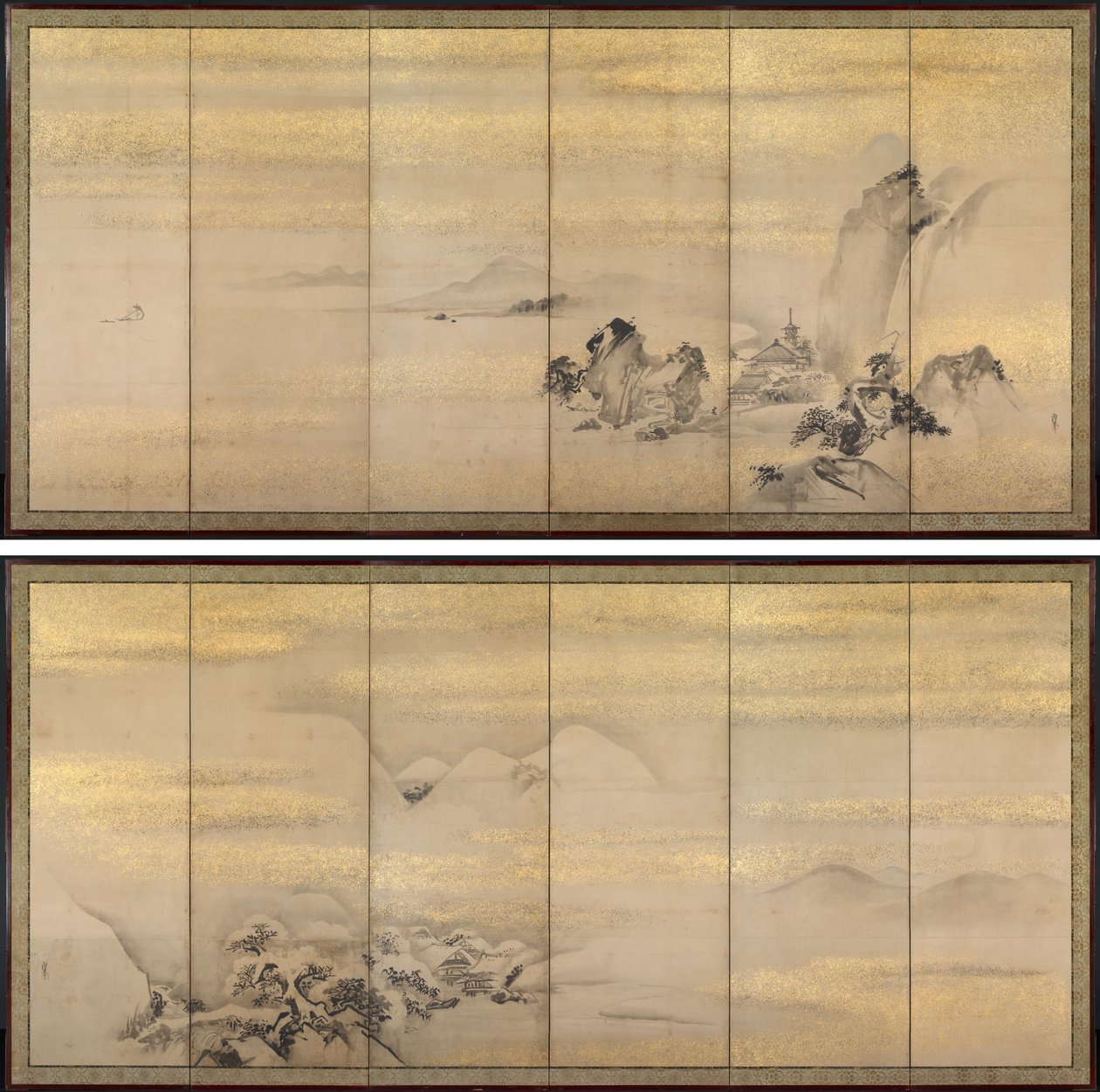 夏と冬の風景 作： 狩野直信