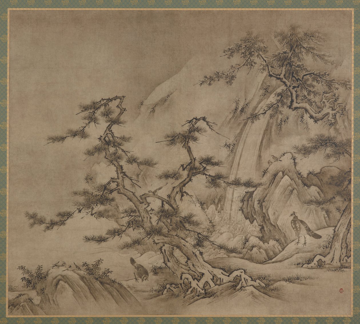 山水図 室町時代 1519～1592年 作： 狩野松栄