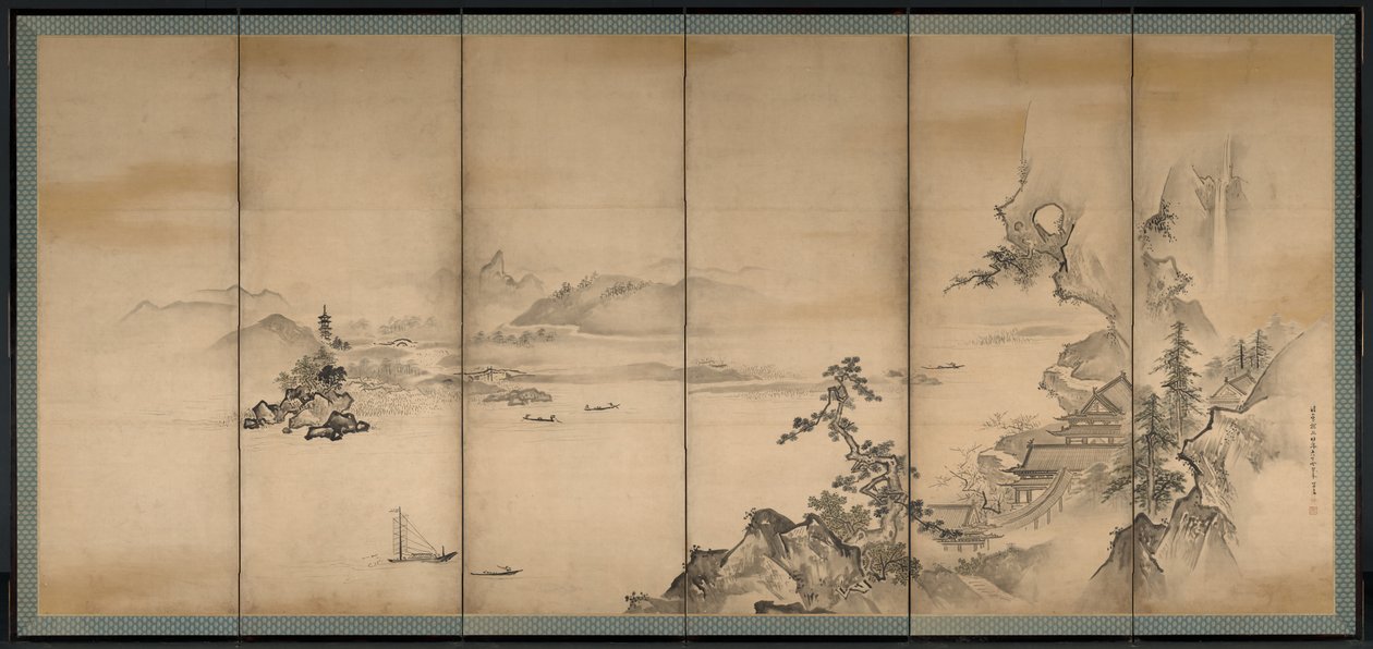 四季、1668年。 作： 狩野探幽
