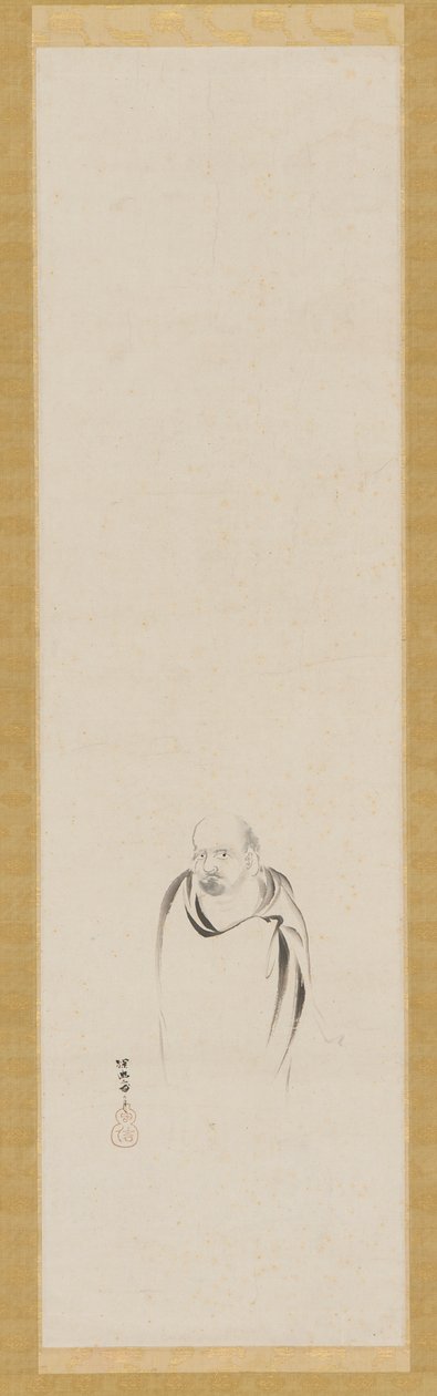 達磨、江戸時代、17世紀。 作： 狩野探幽