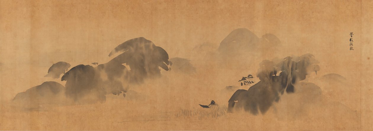 絵画の庭として知られる絵画研究の有名なテーマ, 1670. 作： 狩野探幽