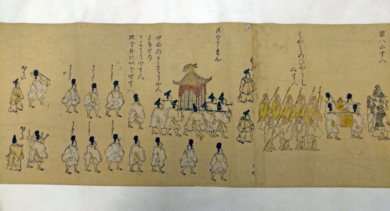 皇帝と組曲の行列（1626年 作： 狩野派