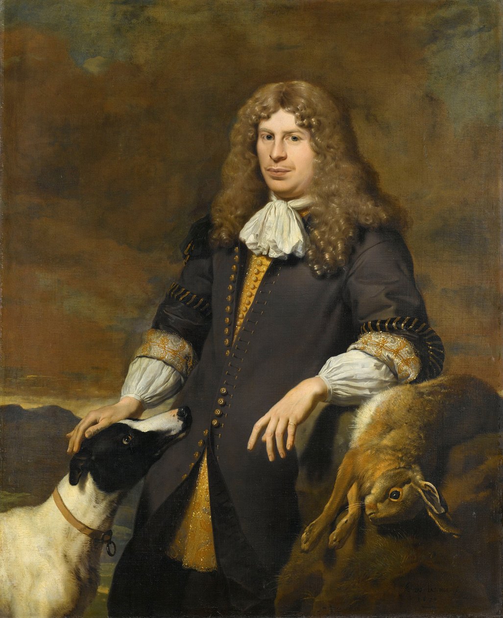1672 年のアムステルダム市会議員ヤコブ デ グラフと思われる男性の肖像 作： カレル・デュ・ジャルダン