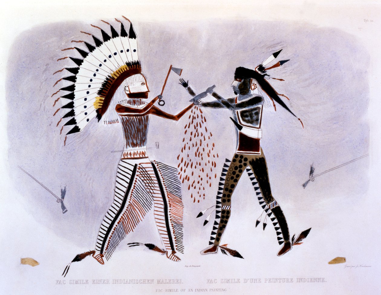 1843〜44年のインド絵画の複製 作： カール・ボドマー