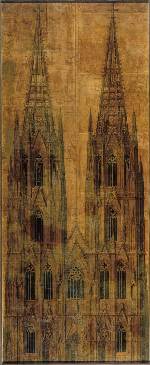Köln. Dom. Aufriss der Westfassade 作： カール・フリードリッヒ・シンケル
