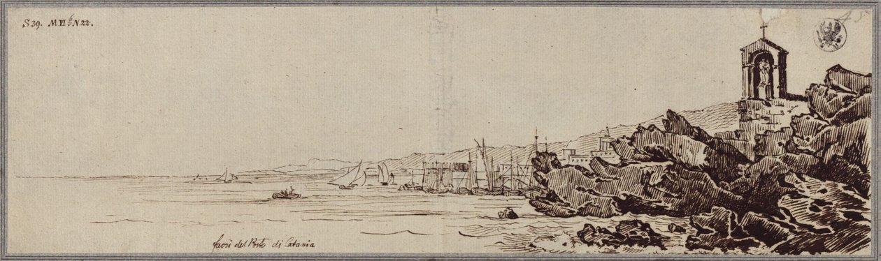 「カターニア港の溶岩」 作： カール・フリードリッヒ・シンケル