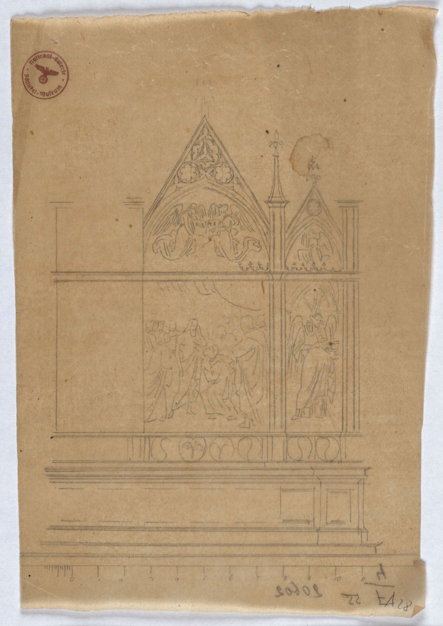 Studie zu einem gotischen Altar 作： カール・フリードリッヒ・シンケル