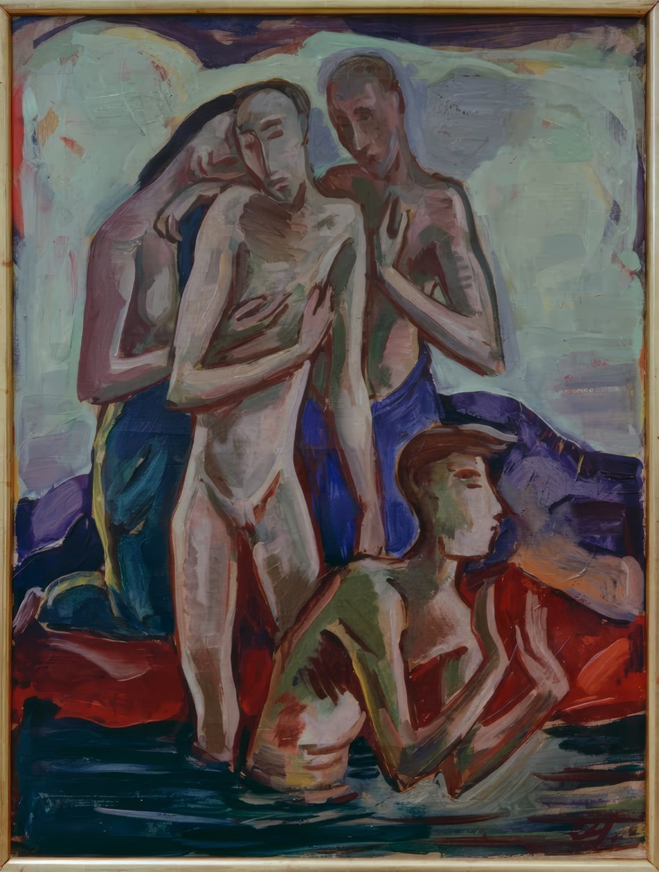 ヨルダン川での洗礼 作： 