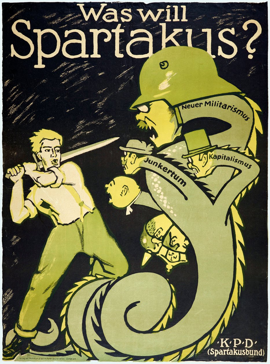 ドイツ革命1918-1919 スパルタクス同盟（スパルタクスブント） 作： カール・ジェイコブ・ハーシュ